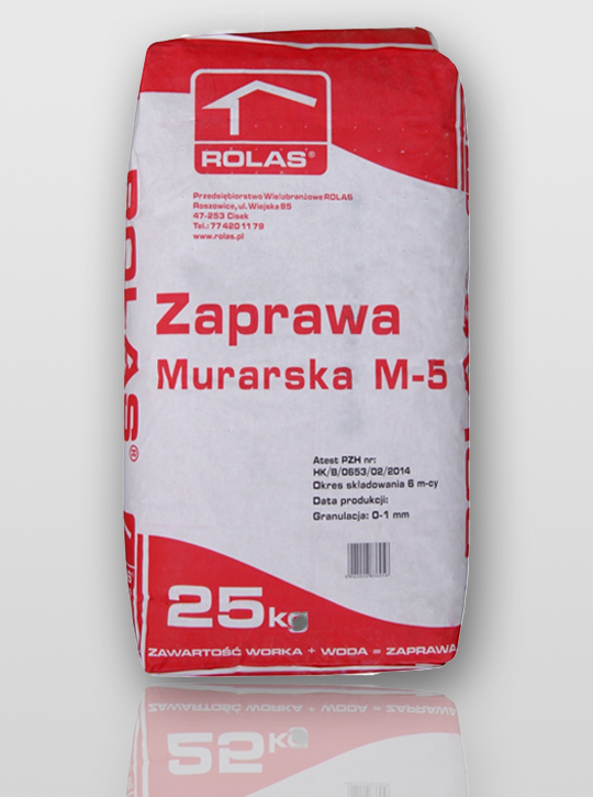 Zaprawa murarska M5 - worek 25kg