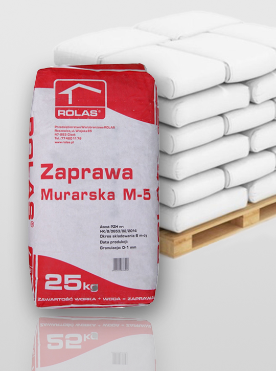 Zaprawa murarska M5 - paleta 1000kg
